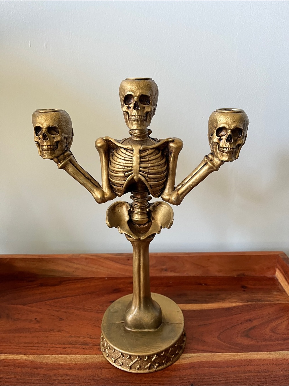 MARTHA STEWART SKELETON CANDELABRA